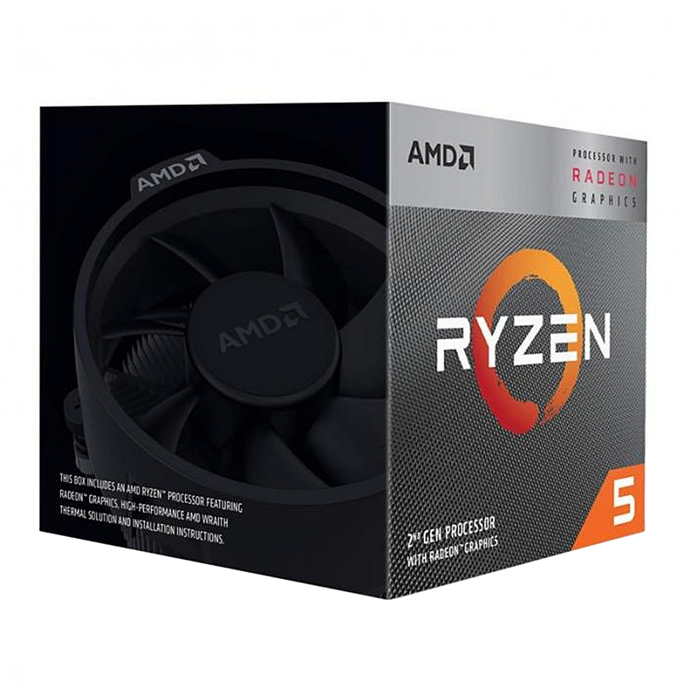 CPU (ซีพียู) AMD Ryzen 5 3400G, wiith Wraith Spire Cooler