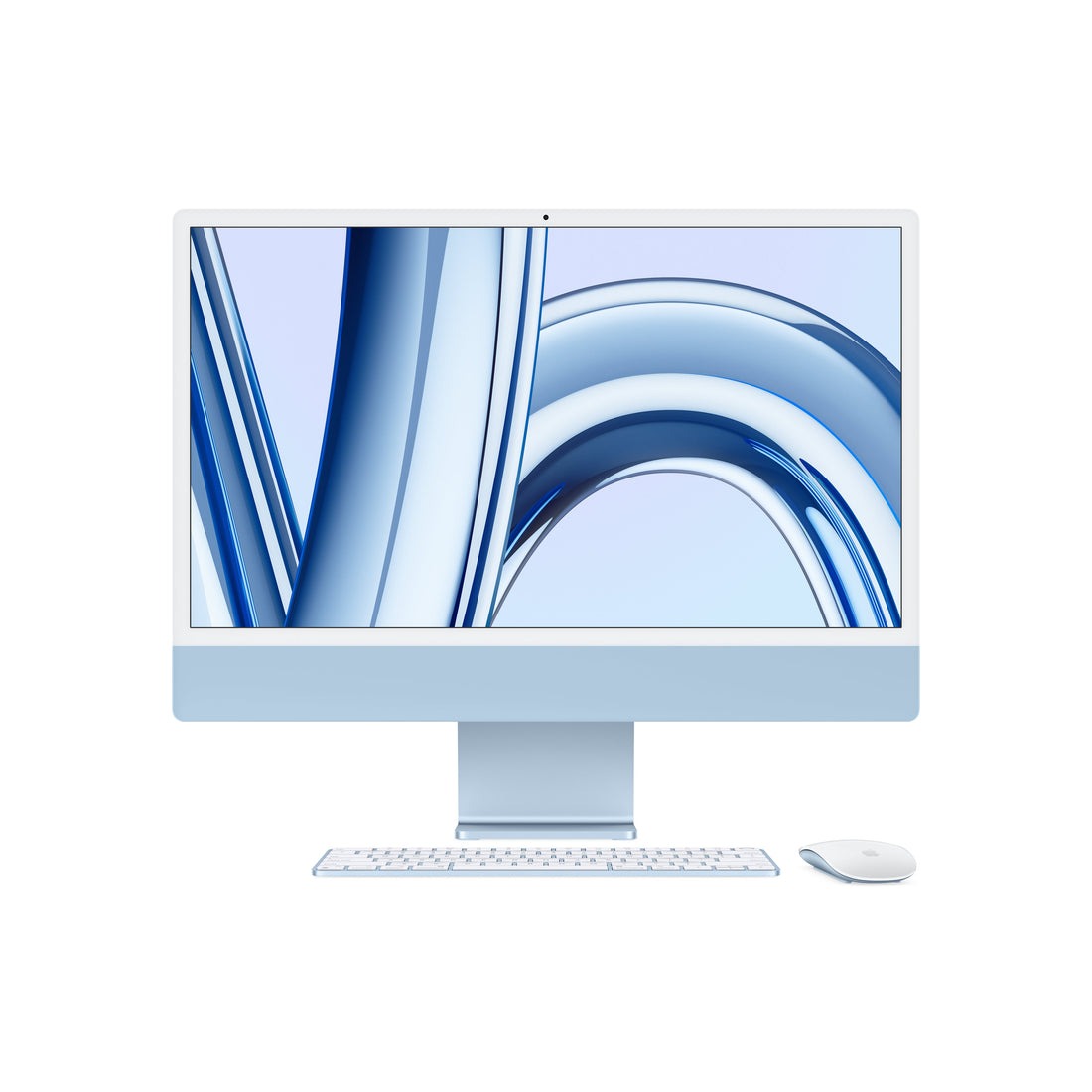 Apple 24-inch iMac with Retina 4.5K display: Apple M3 chip with 8-core CPU and 10-core GPU, 256GB SSD - Blue | กรุณาติดต่อเจ้าหน้าเพื่อเช็คสินค้าก่อนทำการสั่งซื้อ