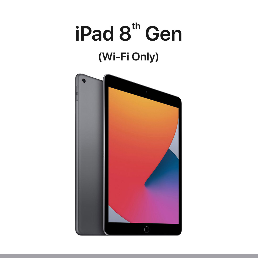 Apple 10.2" iPad (8th Gen, Wi-Fi Only) - สินค้าพร้อมส่งสี :  Space Grey ,  Gold
