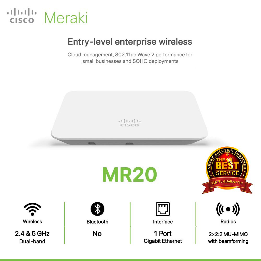 Cisco Meraki MR20 Entry-level enterprise wireless