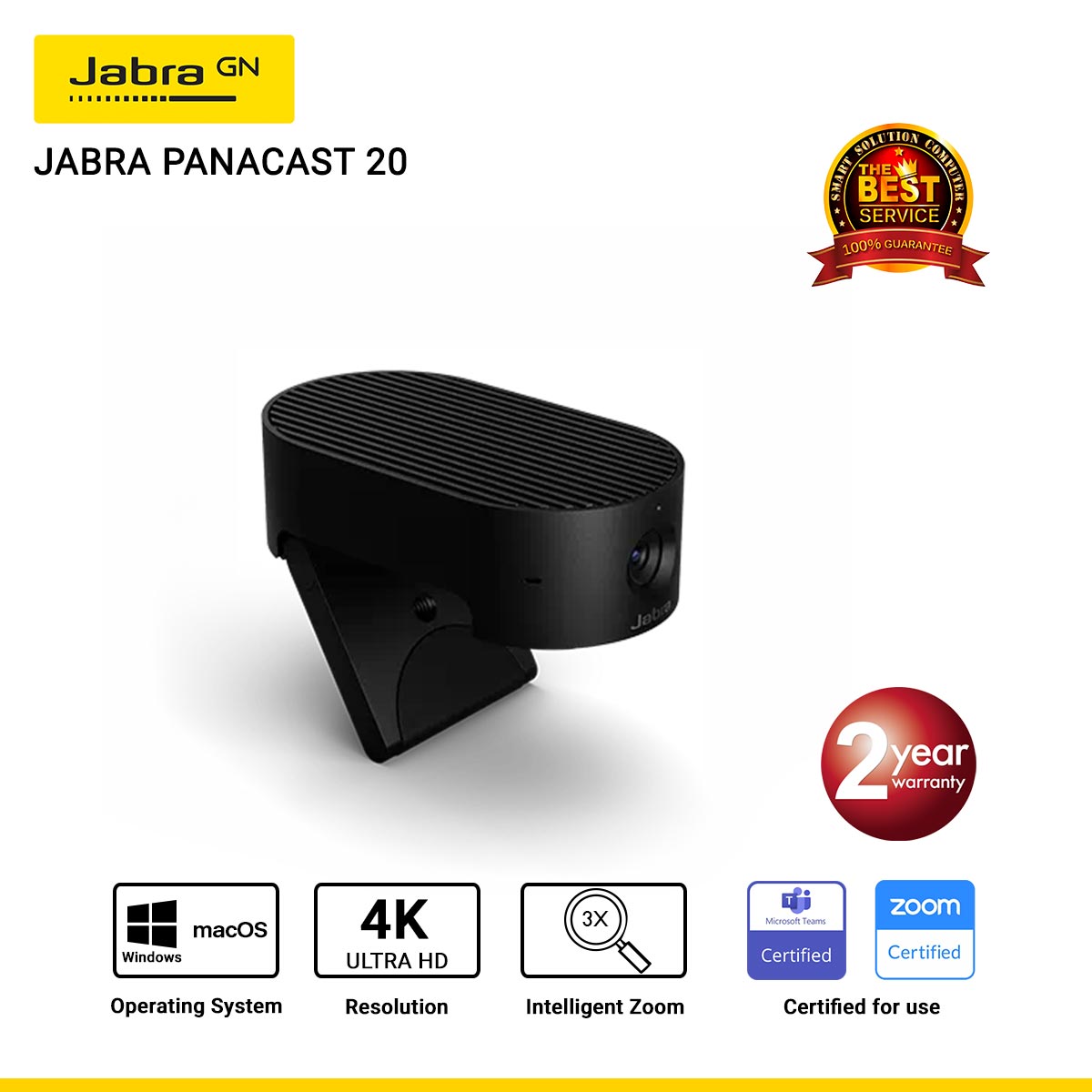 Jabra PanaCast 20 Personal video conferencing มีไมค์ในตัว