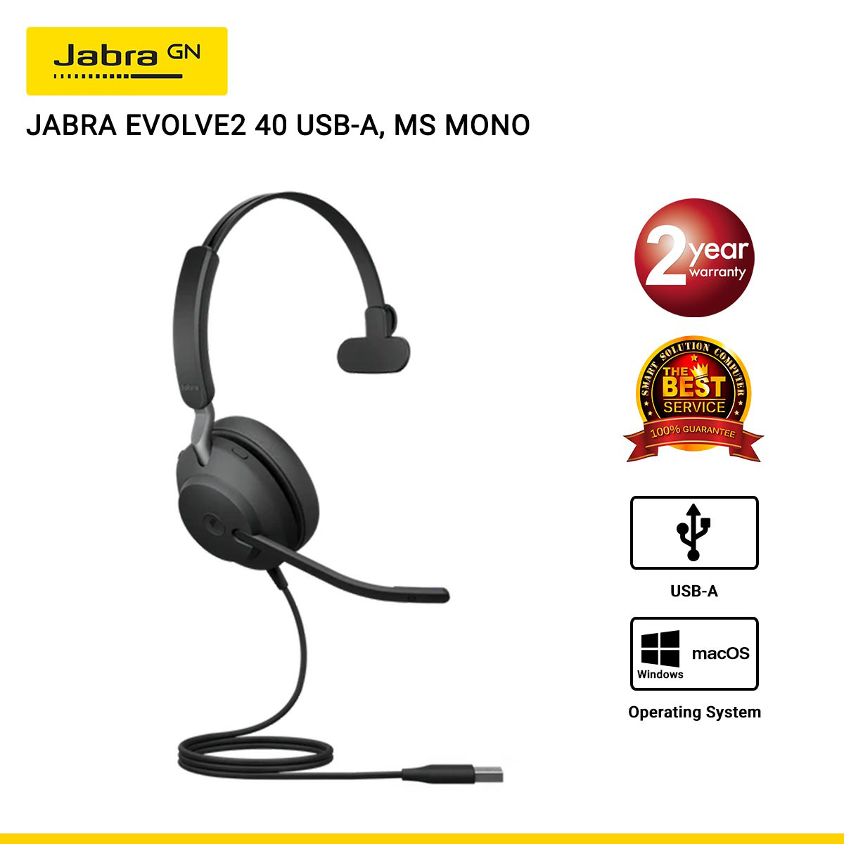 代引不可 Jabra Evolve2 40 USB-A MS Stereo agapeeurope.org