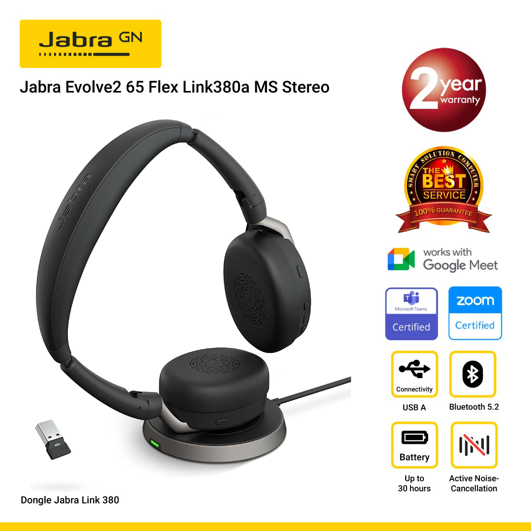 Jabra Evolve2 65 Flex Link380a MS Stereo Type-A