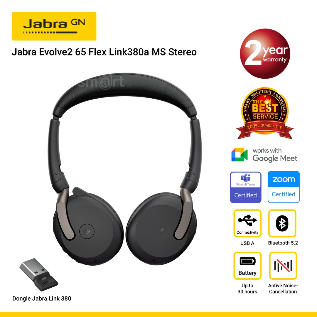 Jabra Evolve2 65 Flex Link380a MS Stereo