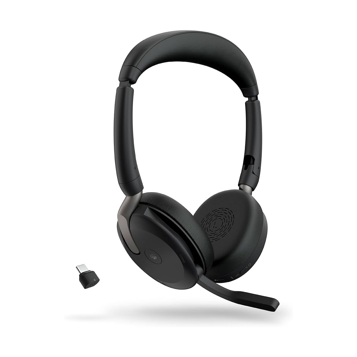 Jabra Evolve2 65 Flex Link380c MS Stereo Type-C หูฟังไร้สายสำหรับทำงาน-ประชุมออนไลน์ ไมค์ชัด ตัดเสียงรบกวน