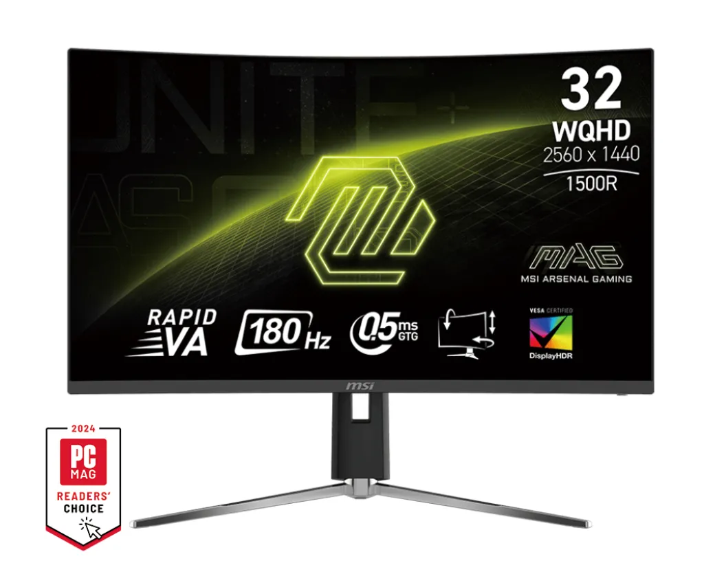 MSI MAG 32CQ6PF 31.5" WQHD 180Hz Gaming Monitor
