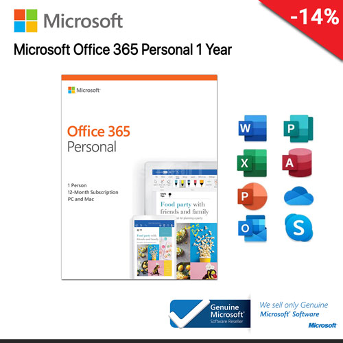 Microsoft Office 365 Personal  1 Year (QQ2-00807)