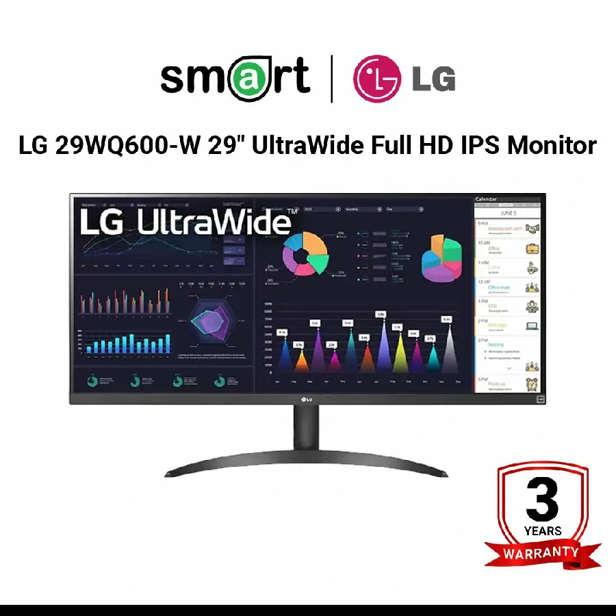 LG 29WQ600-W 29" UltraWide Full HD IPS Monitor with AMD FreeSync