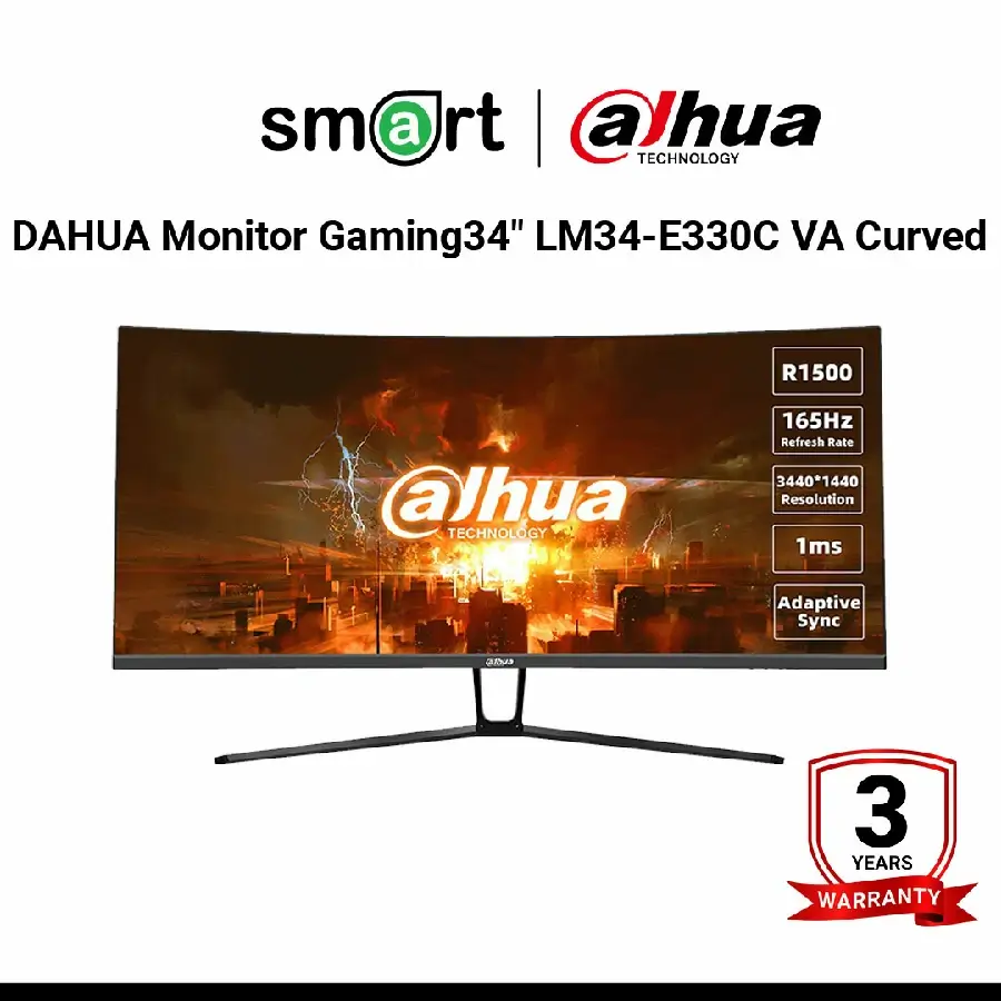 DAHUA Monitor Gaming34" LM34-E330C VA Curved