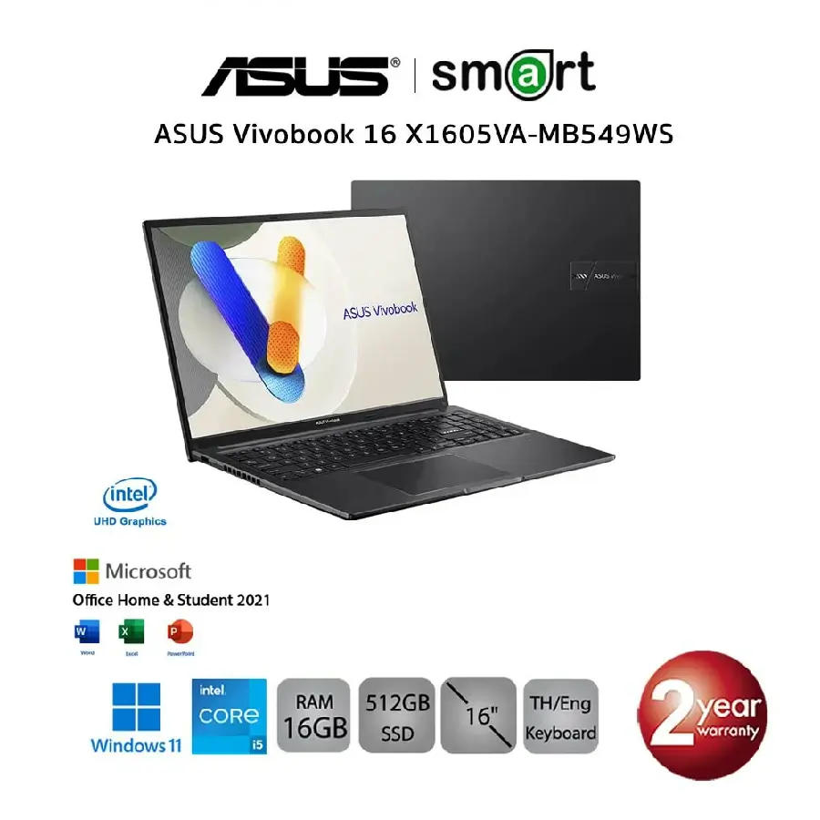 ASUS Vivobook 16 X1605VA-MB549WS Intel Core i5-13500H/16GB/512GB SSD/16"/WIin11+Home Student 2021