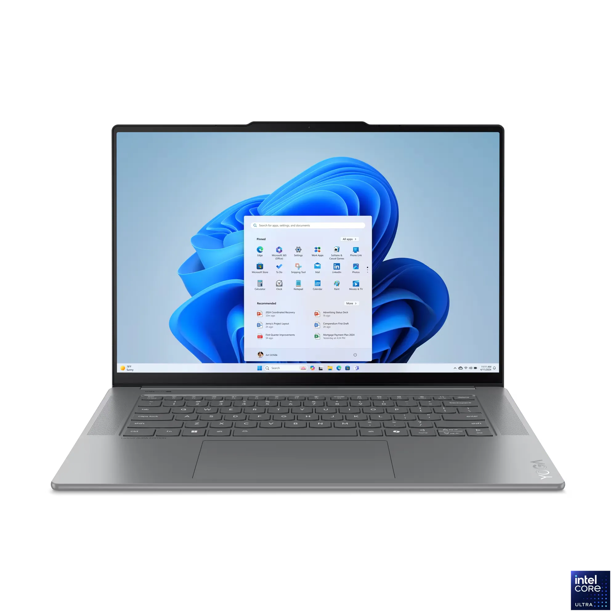 [ใช้โค้ด MAYBTS0300 ลดทันที 300.-]โน๊ตบุ๊ค Notebook Lenovo Yoga Slim 7 15ILL9 (83HM0012TA) Ultra 7 258V/32GB/1TB/15.3"/Win11+Office