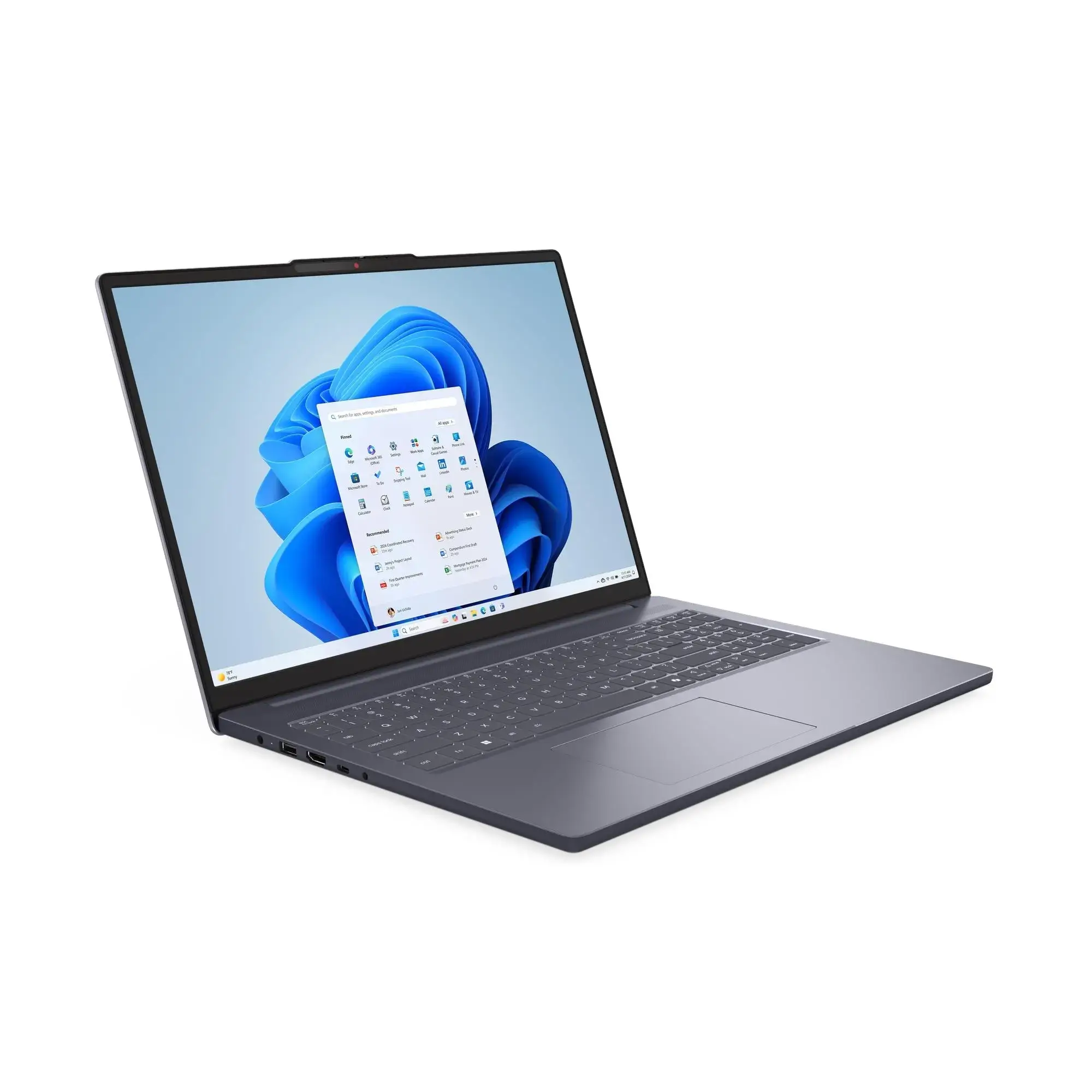 Lenovo IdeaPad Slim 3 16ARP10 (83K8005YTA) Ryzen 7 7735HS/8GB/512GB/Win11+Office Home 2024 (Luna Grey)