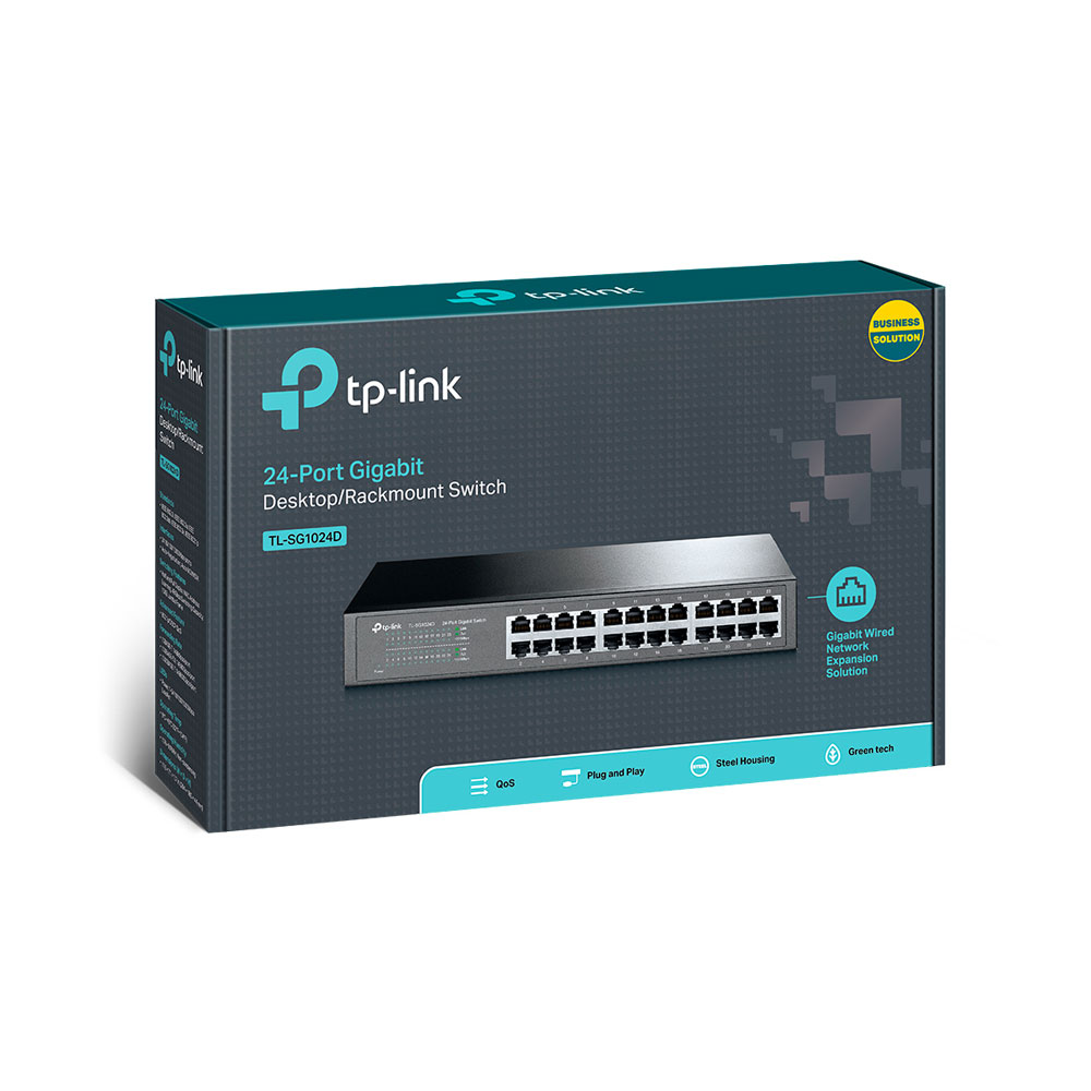 TP-Link TL-SG1024D 24Port Gigabit 13" Unmanaged Switch