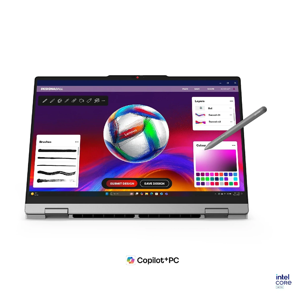 Lenovo IdeaPad 5 2-in-1 15IPH11 (83UL000ATA) Core Ultra 5 325/16GB/512GB/15.3"/Win11H + Office 2024 (Luna Grey)
