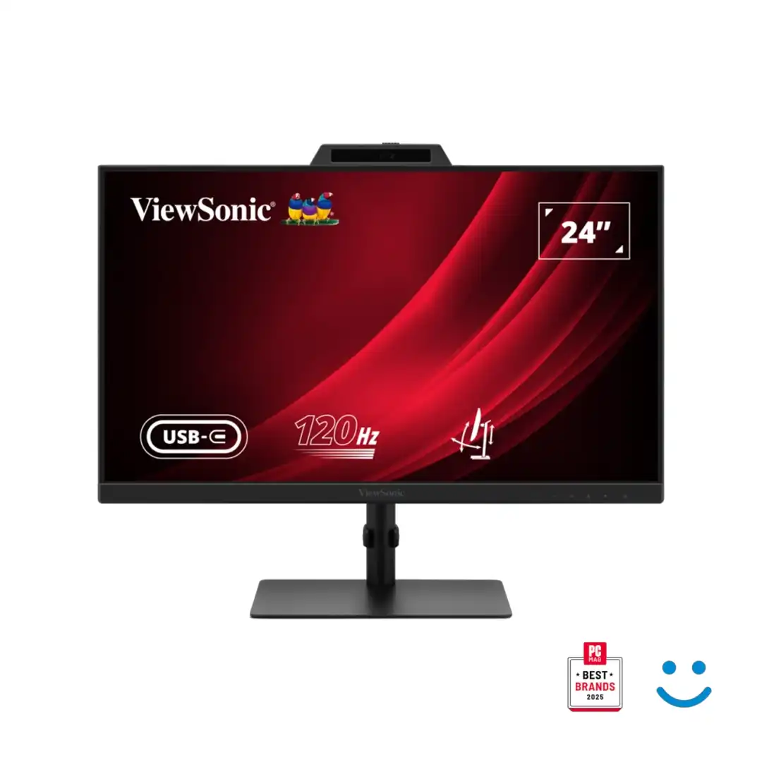 VIEWSONIC VG2441V จอมอนิเตอร์ 24 นิ้ว IPS 120Hz FHD USB-C Video Conferencing Monitor