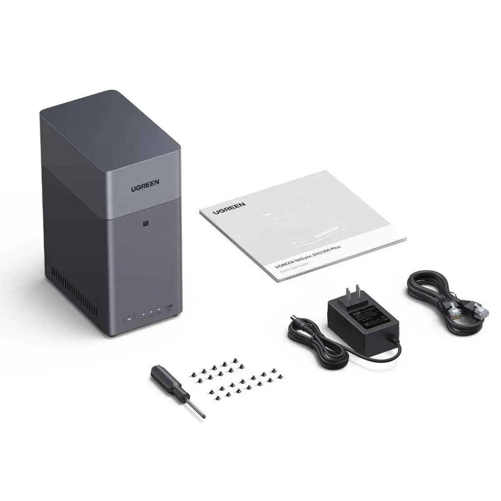 UGREEN NASync DH2300 2-Bay NAS + 2 x Seagate Ironwolf 4TB