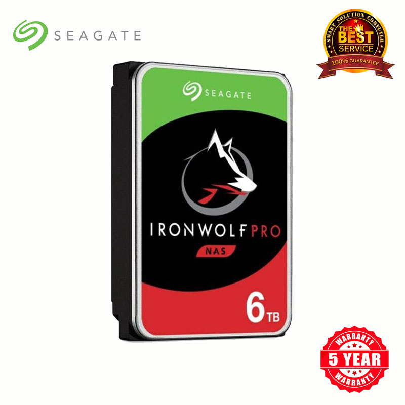 Seagate Ironwolf Pro Nas HDD 6TB 3.5" SATA-III 7200rpm Cache 256MB (ST6000NT001)