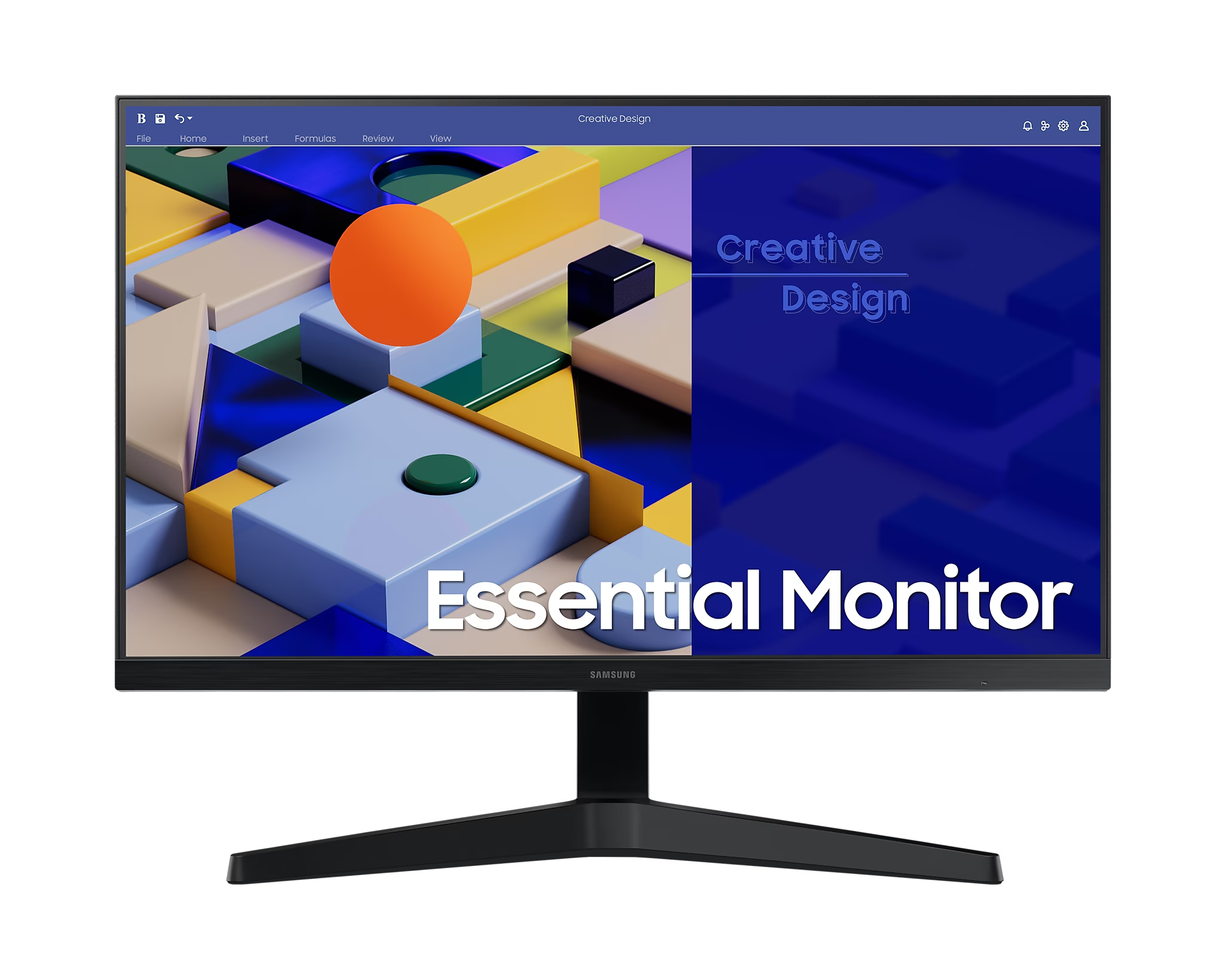 Samsung S3 Essential 27" IPS 75Hz Monitor (LS27C310EAEXXT) จอภาพดีไซน์แบบไร้ขอบ