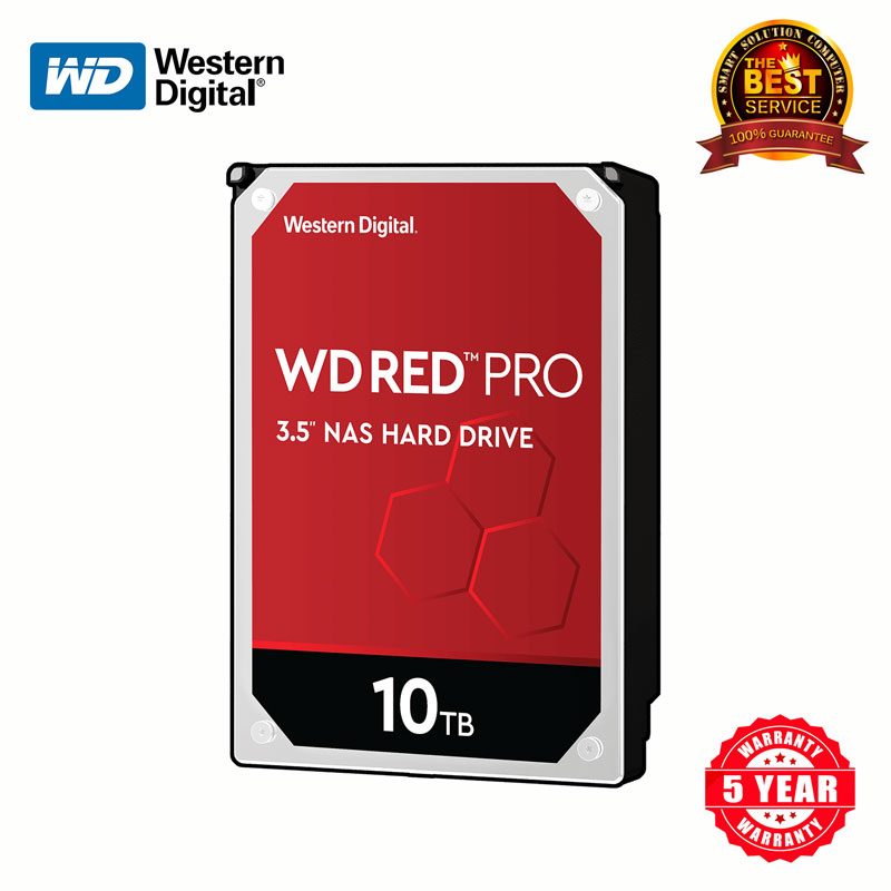 WD 10TB HDD Red Pro 7200RPM NAS Hard Drive (WD102KFBX)