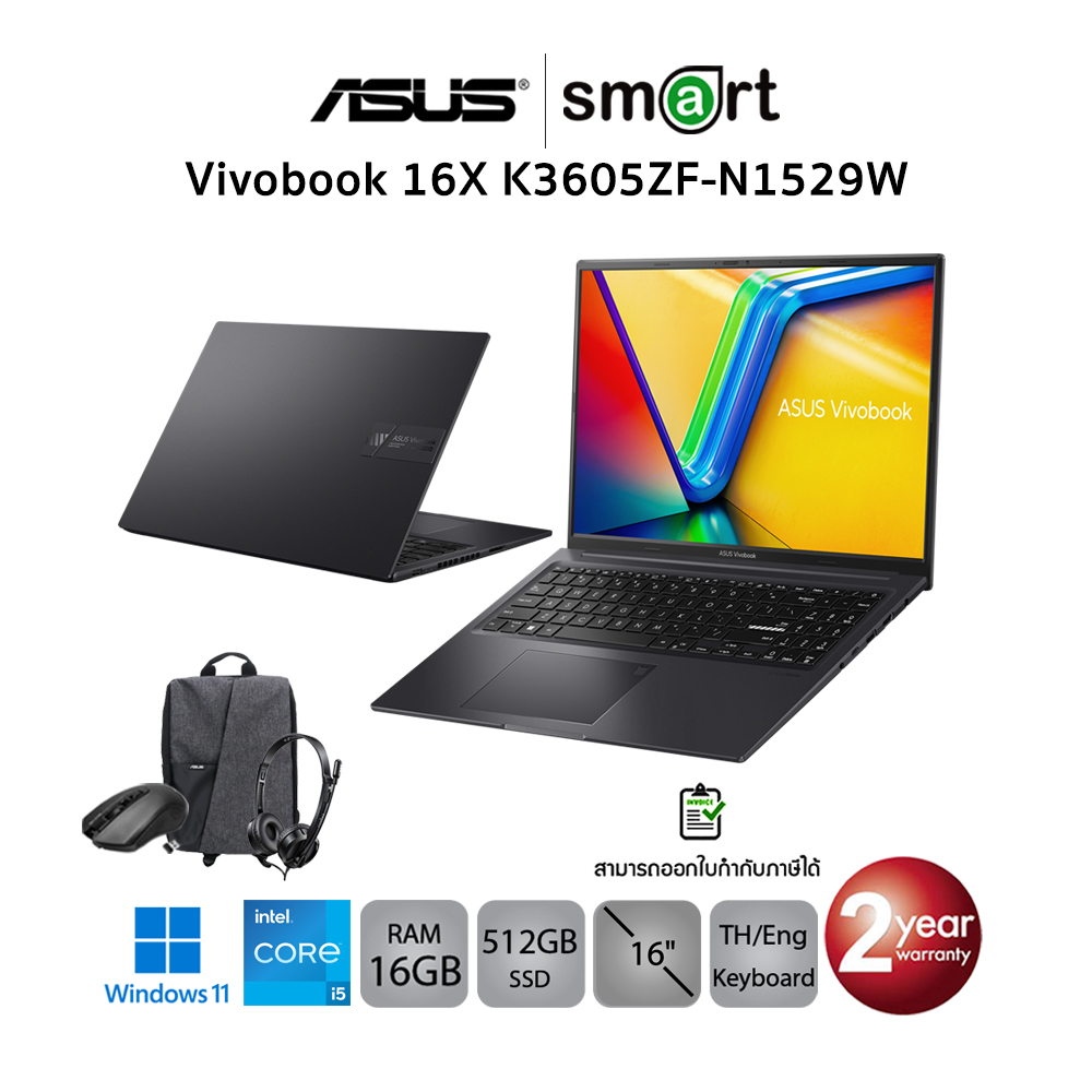 Asus Vivobook 16X K3605ZF-N1529W i5-12450H/RTX2050/16GB (Indie Black)