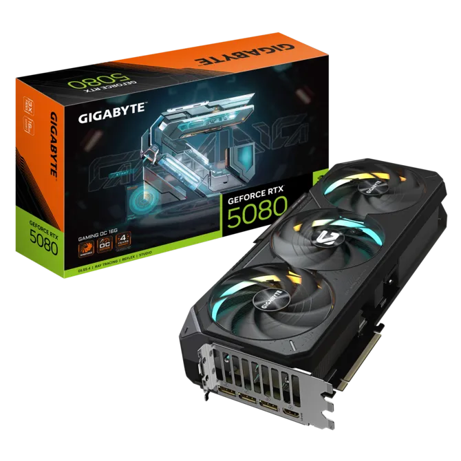 Gigabyte (การ์ดจอ) RTX5080 GAMING OC 16G (GV-N5080GAMING OC-16GD) REV 1.0 | กรุณาติดต่อเจ้าหน้าที่เพื่อเช็คสินค้าก่อนทำการสั่งซื้อ