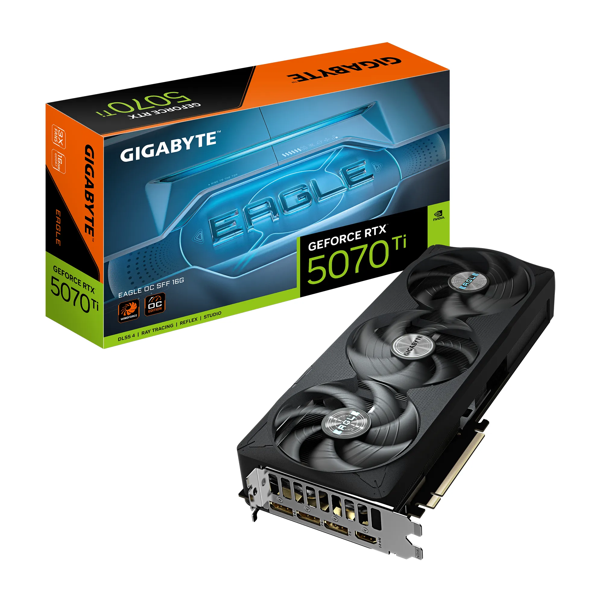 Gigabyte (การ์ดจอ) RTX5070 TI EAGLE OC SFF 16G (GV-N507TEAGLE OC-16GD)REV 1.0