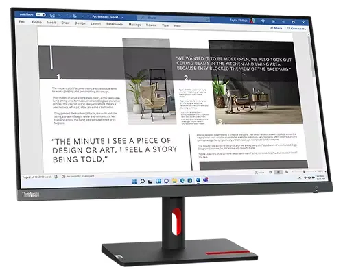 Lenovo ThinkVision S-Series S27i-30 (63DFKAR4WW) 27" FHD 100 Hz Monitor