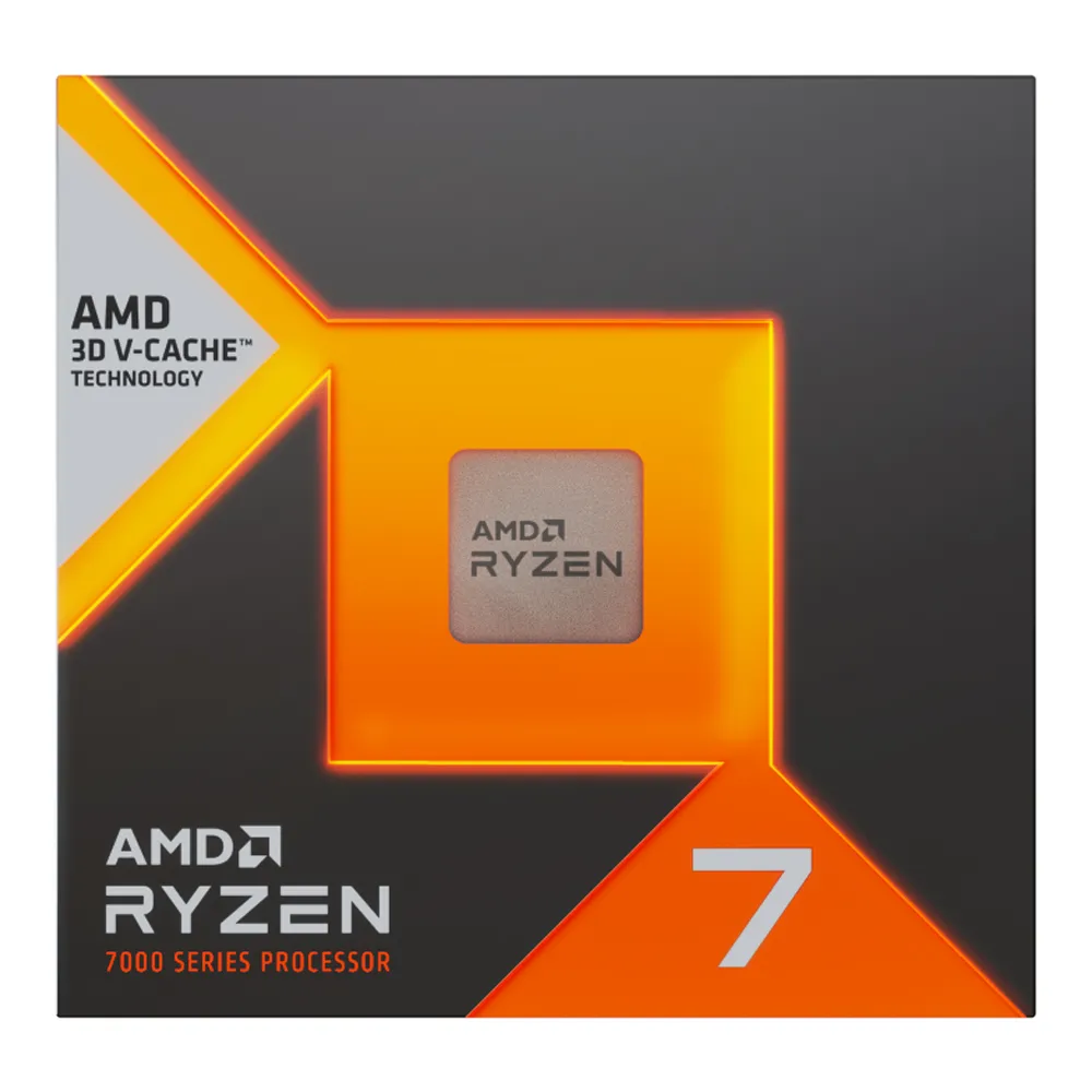 AMD Ryzen™ 7-7800X3D, 8/16, Base Clock 4.2GHz, AMD Radeon™ Graphics, NO Fancooling, AM5