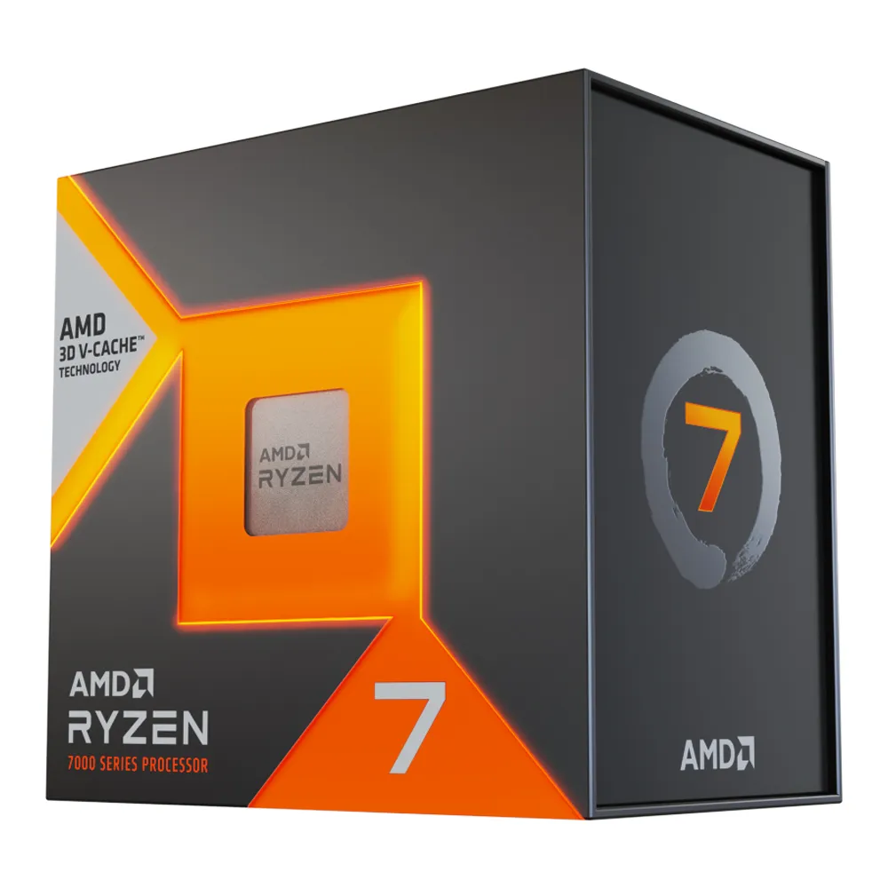 AMD Ryzen™ 7-7800X3D, 8/16, Base Clock 4.2GHz, AMD Radeon™ Graphics, NO Fancooling, AM5