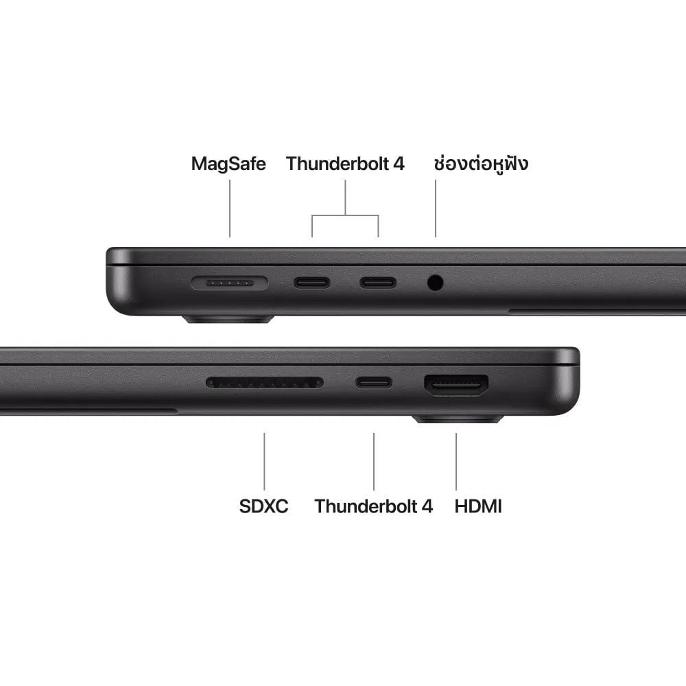 14-inch MacBook Pro: Apple M5 chip with 10‑core CPU and 10‑core GPU, 24GB, 1TB SSD - Space Black | กรุณาติดต่อเจ้าหน้าที่เพื่อเช็คสินค้าก่อนทำการสั่งซื้อ