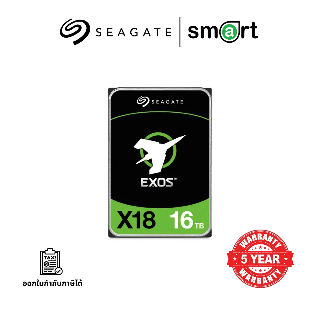Seagate Exos X18 16TB 3.5" 512E/4KN SATA 7200RPM 256MB Enterprise Hard Drive.