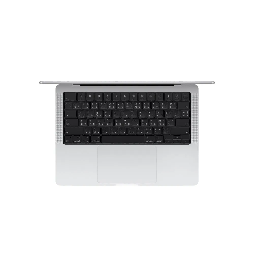 14-inch MacBook Pro: Apple M5 chip with 10‑core CPU and 10‑core GPU, 16GB, 512GB SSD - Silver | กรุณาติดต่อเจ้าหน้าที่เพื่อเช็คสินค้าก่อนทำการสั่งซื้อ