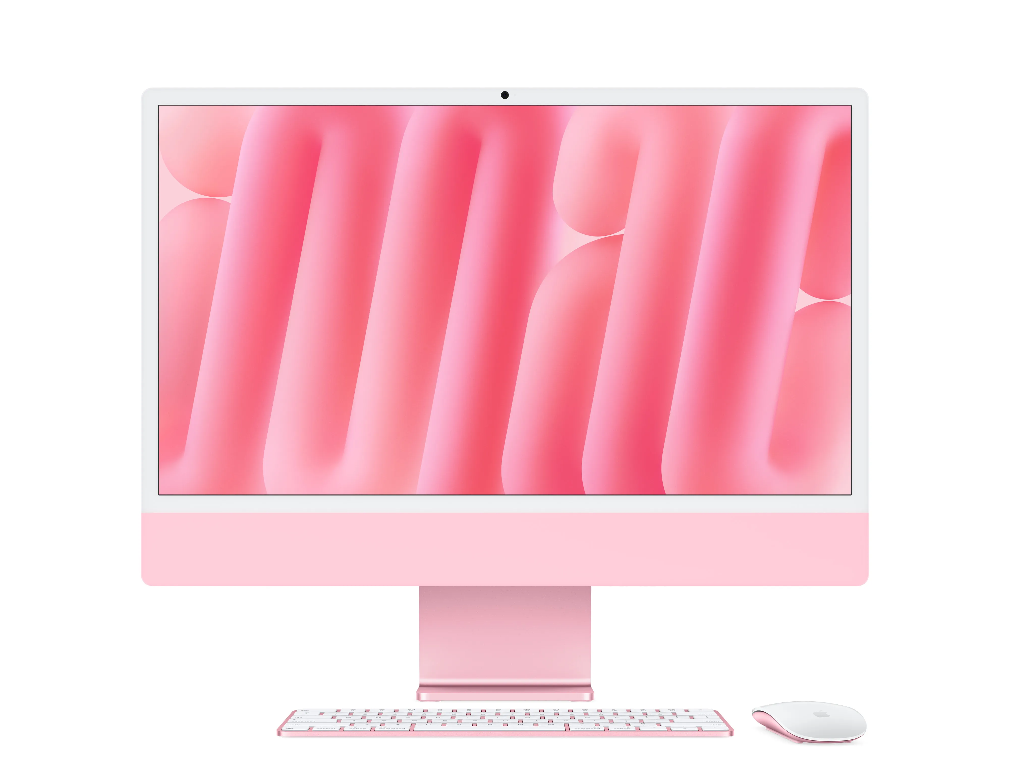 24-inch iMac with Retina 4.5K display: Apple M4 chip with 8‑core CPU and 8‑core GPU, 16GB, 256GB SSD - Pink | กรุณาติดต่อเจ้าหน้าที่เพื่อเช็คสินค้าก่อนทำการสั่งซื้อ