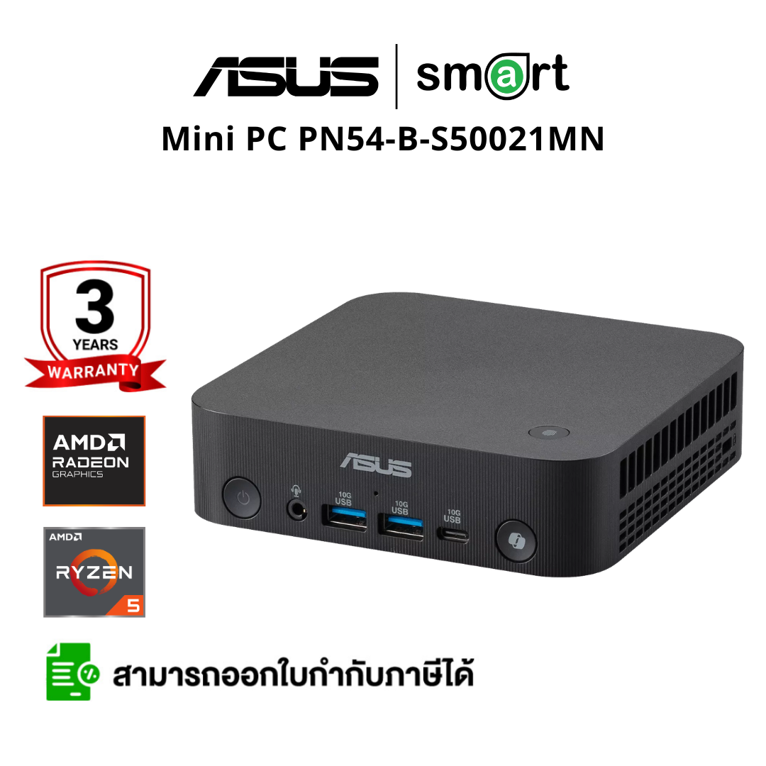 Asus Mini PC PN54 PN54-B-S50021MN AMD Ryzen Ai 5 340 6C/12T upto 4.80GHz 16MB Radeon 840M Barebone