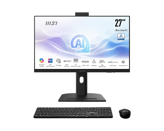ออลอินวัน MSI AIO Modern AM273QP AI 1UMG-211TH Core Ultra 7/16GB/1TB/27"/Win11+Office (Black)