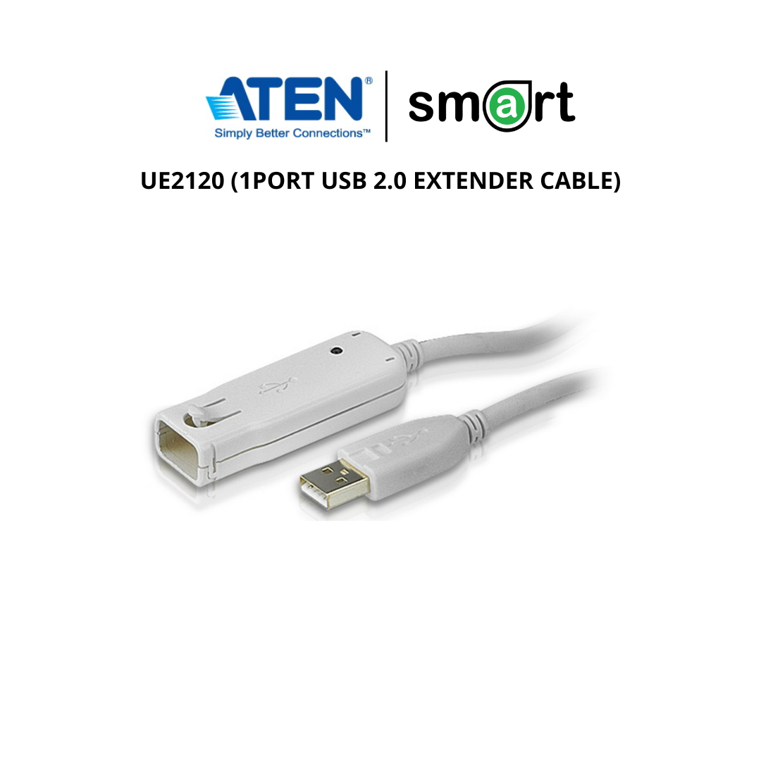 ATEN 1-Port USB 2.0 Extender Cable support 12m (UE2120)