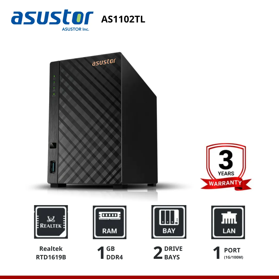 Asustor DRIVESTOR 2 Lite AS1102TL 2-Bay NAS