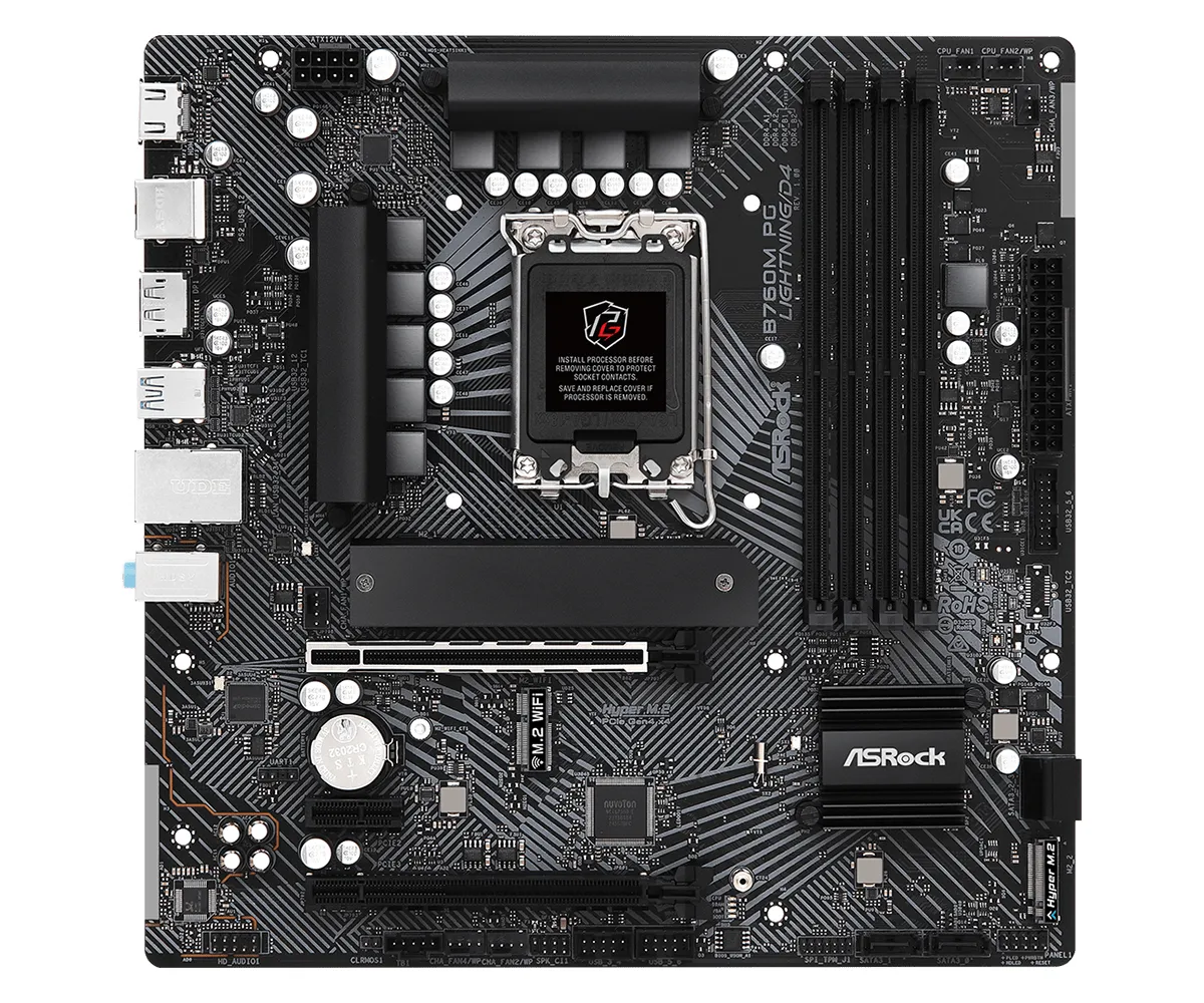 เมนบอร์ด ASROCK MB B760M-PG-LIGHTNING/D4