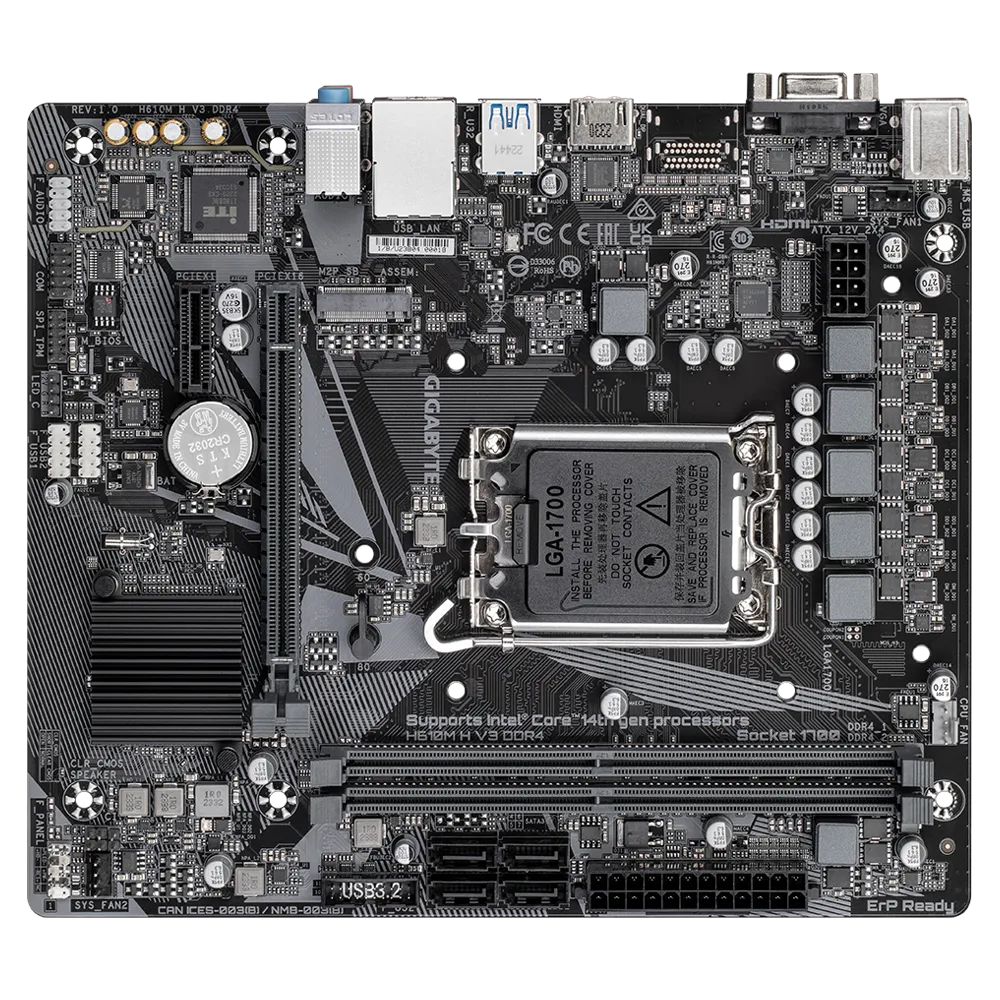 เมนบอร์ด GIGABYTE MB GA_H610M_H_V3_DDR4