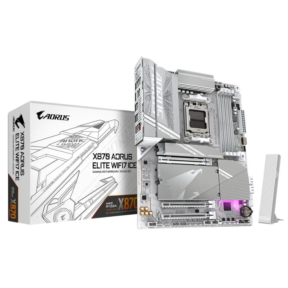 เมนบอร์ด GIGABYTE MB GA_X870_A_ELITE_WF7_ICE_1.1