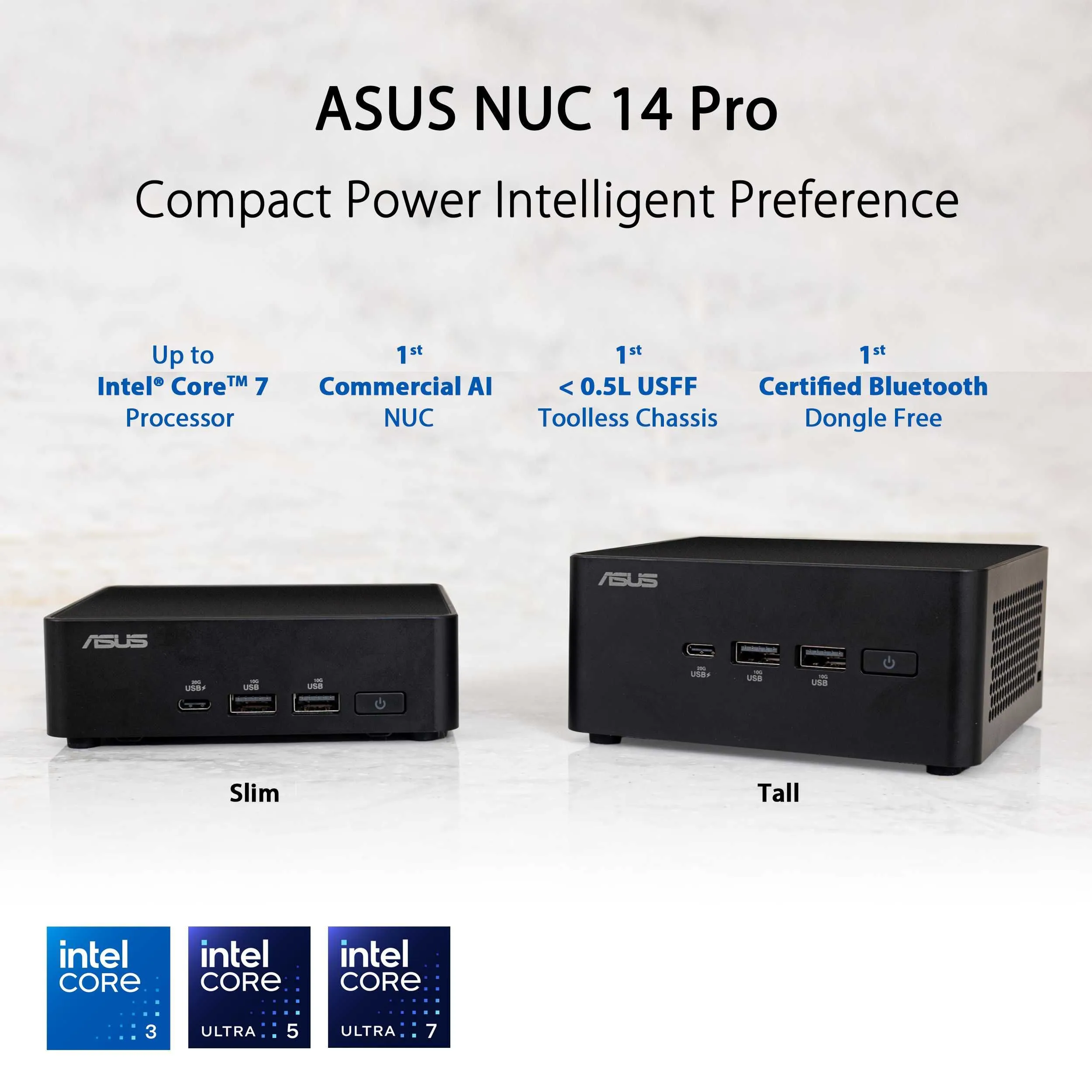 Asus Asus NUC 14 Pro RNUC14RVHU500000I U5-125H 14C/18T upto 4.50GHz 18MB Arc Graphic