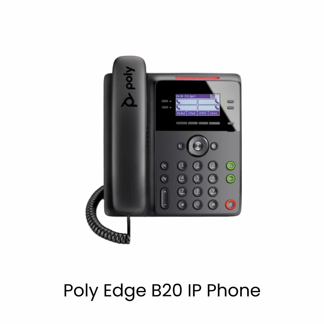 Poly Edge B20 IP Phone and PoE-enabled