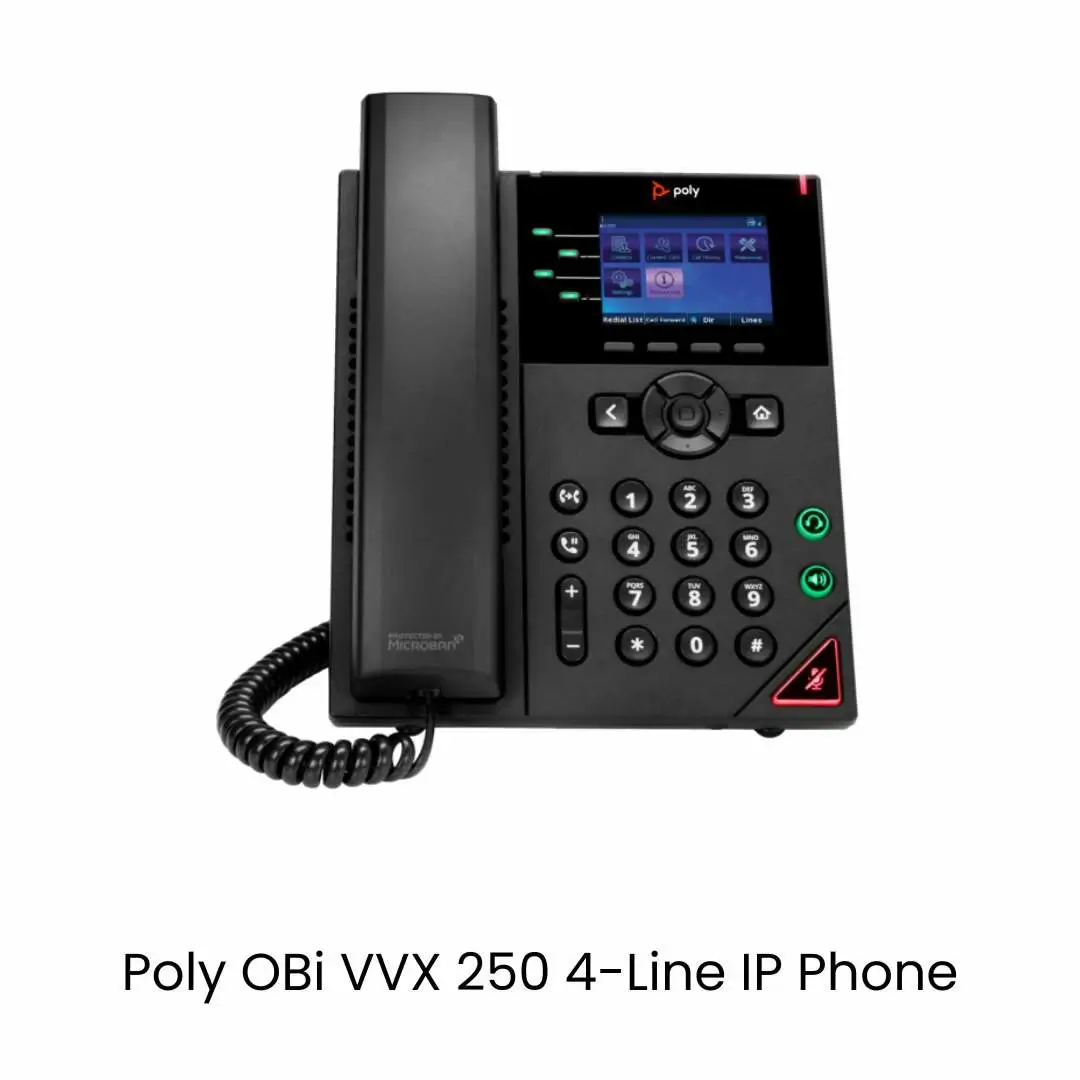 Poly OBi Edition VVX 250 4-line Desktop Business IP Phone