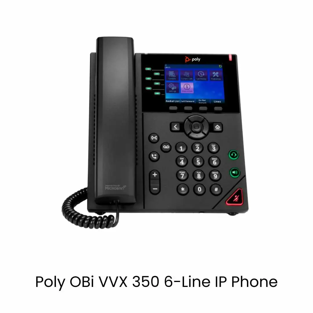Poly OBi Edition VVX 350 6-line Desktop Business IP Phone