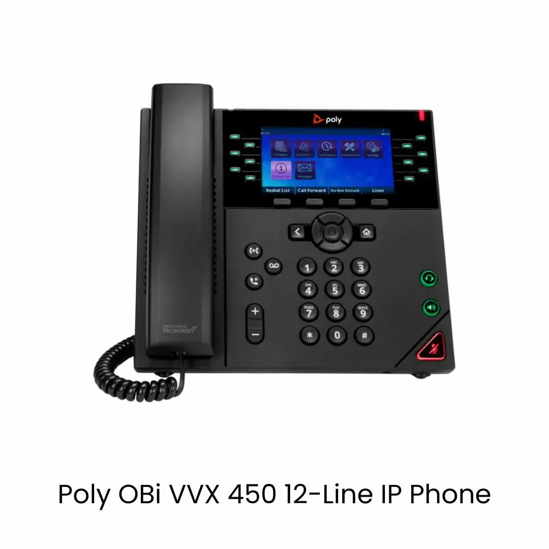 Poly OBi Edition VVX 450 12-line Desktop Business IP Phone