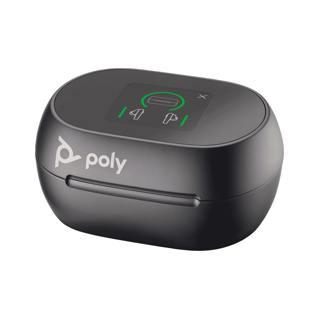 Poly Voyager Free 60+ UC M Carbon Black Earbuds +BT700 USB-C Adapter +Touchscreen Charge Case