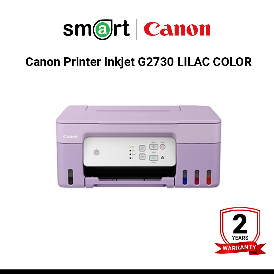 เครื่องพิมพ์อิงค์เจ็ท Canon Printer Inkjet G2730 LILAC COLOR