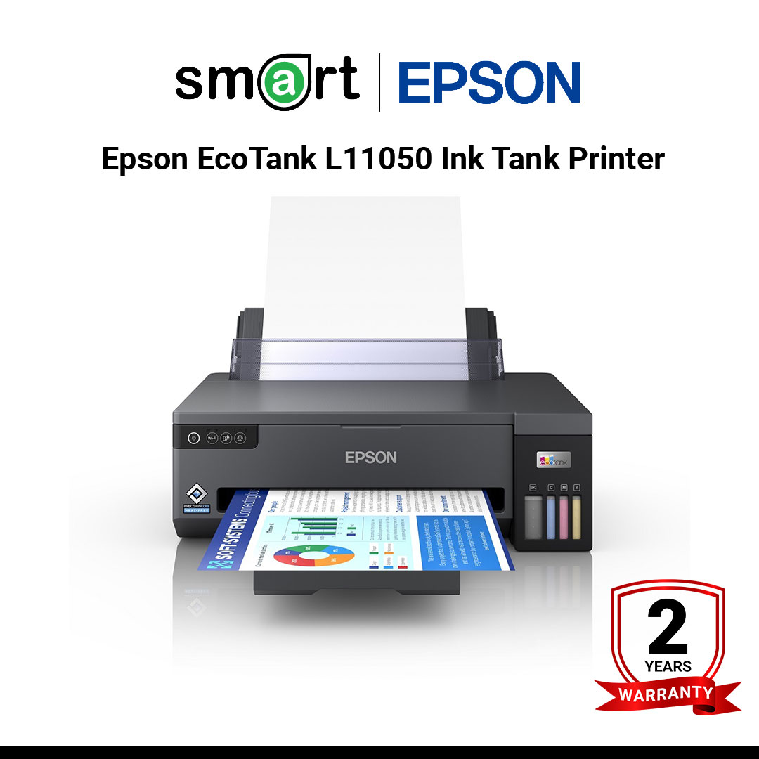 เครื่องพิมพ์อิงค์เจ็ท Epson EcoTank L11050 Ink Tank Printer A4, A3 (Wi-Fi Direct,BLE, Smart Panel)