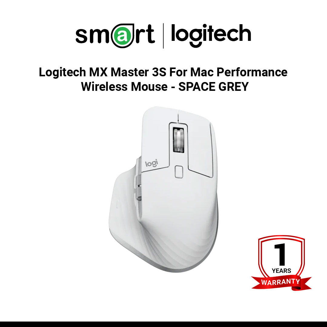 Logitech MX Master 3S For Mac Performance Wireless Mouse - SPACE GREY