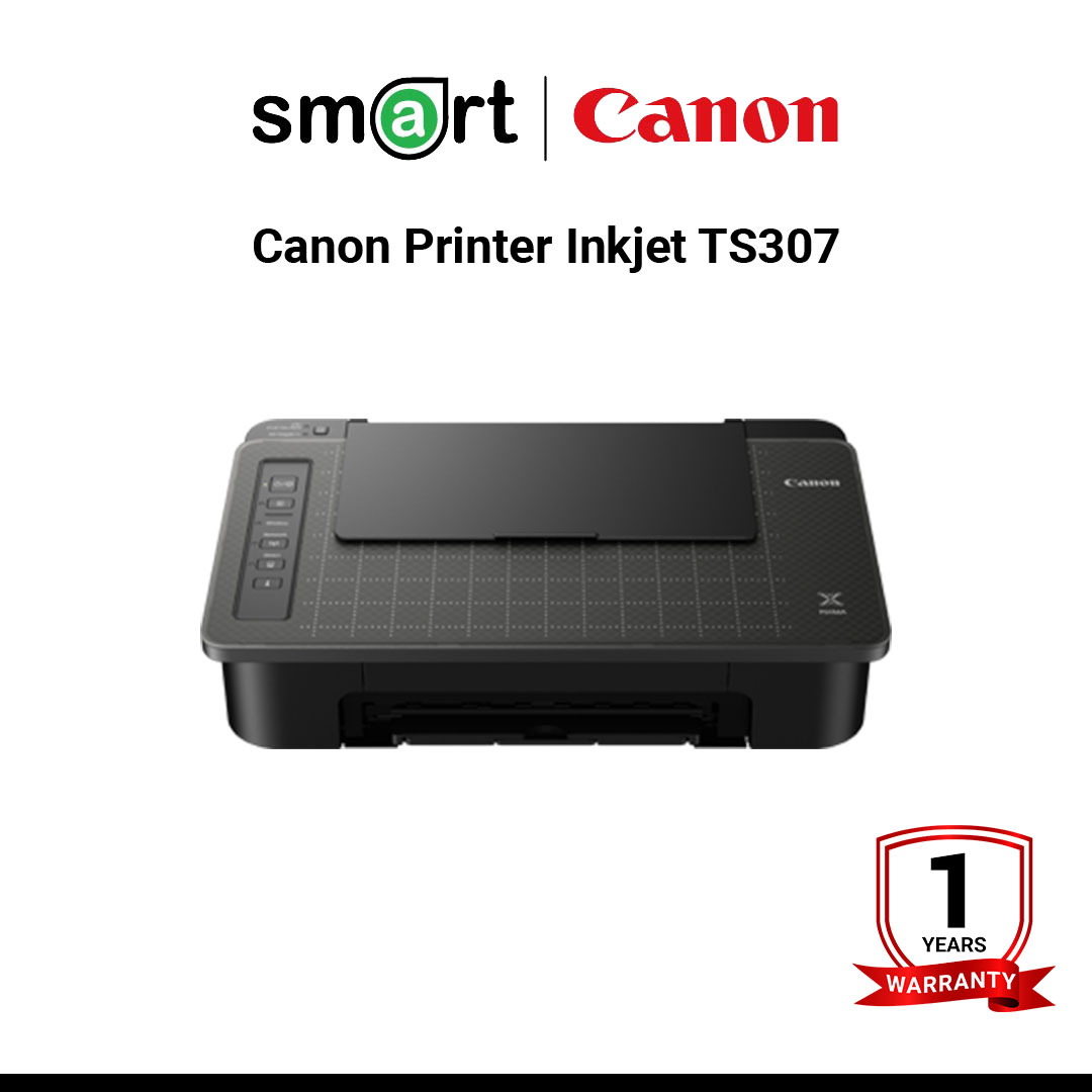 เครื่องพิมพ์อิงค์เจ็ท Canon Printer Inkjet TS307 (WiFi,Mopria,AirPrint)